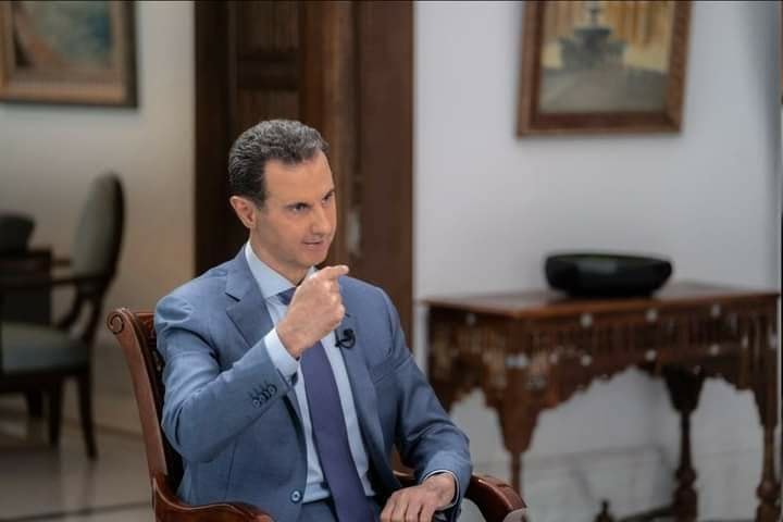 السيد الرئيس  بشار الأسد في مقابلة مع قناة سكاي نيوز عربية: