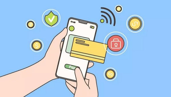 موظفون لإرشاد المواطنين حول استخدام تطبيق الدفع الإلكتروني
