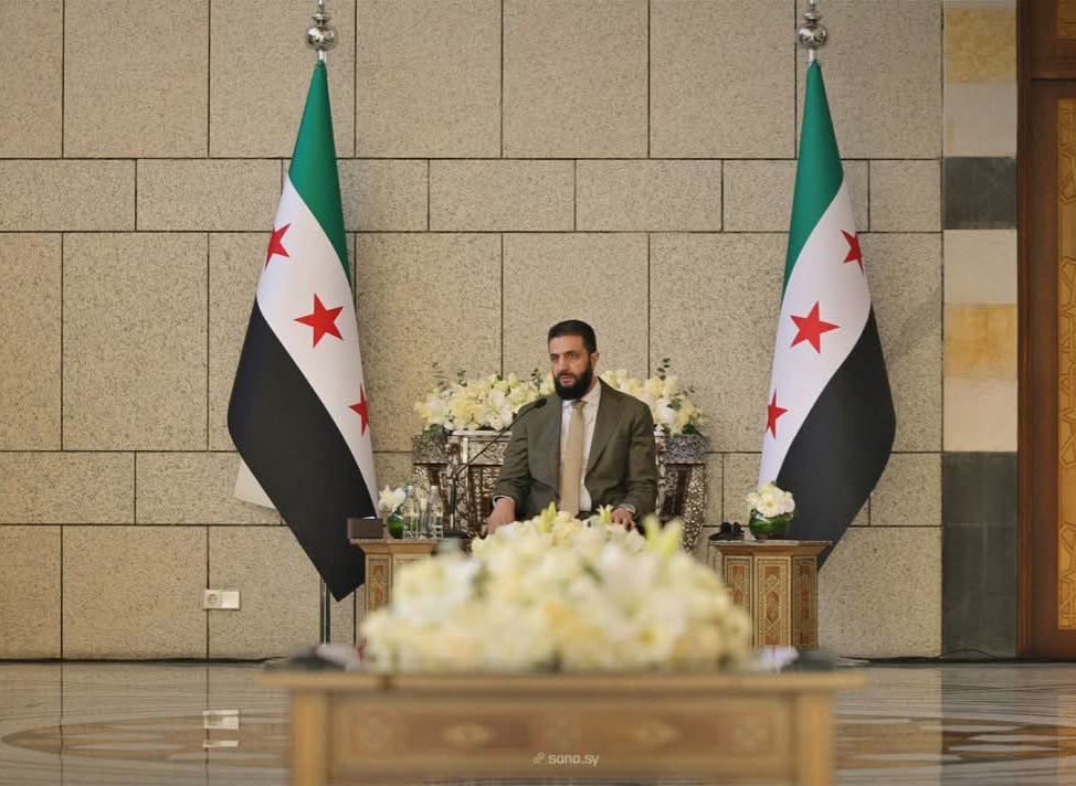 من استقبال الرئيس أحمد الشرع في قصر الشعب وفد أعضاء مجلس الأمن الدولي